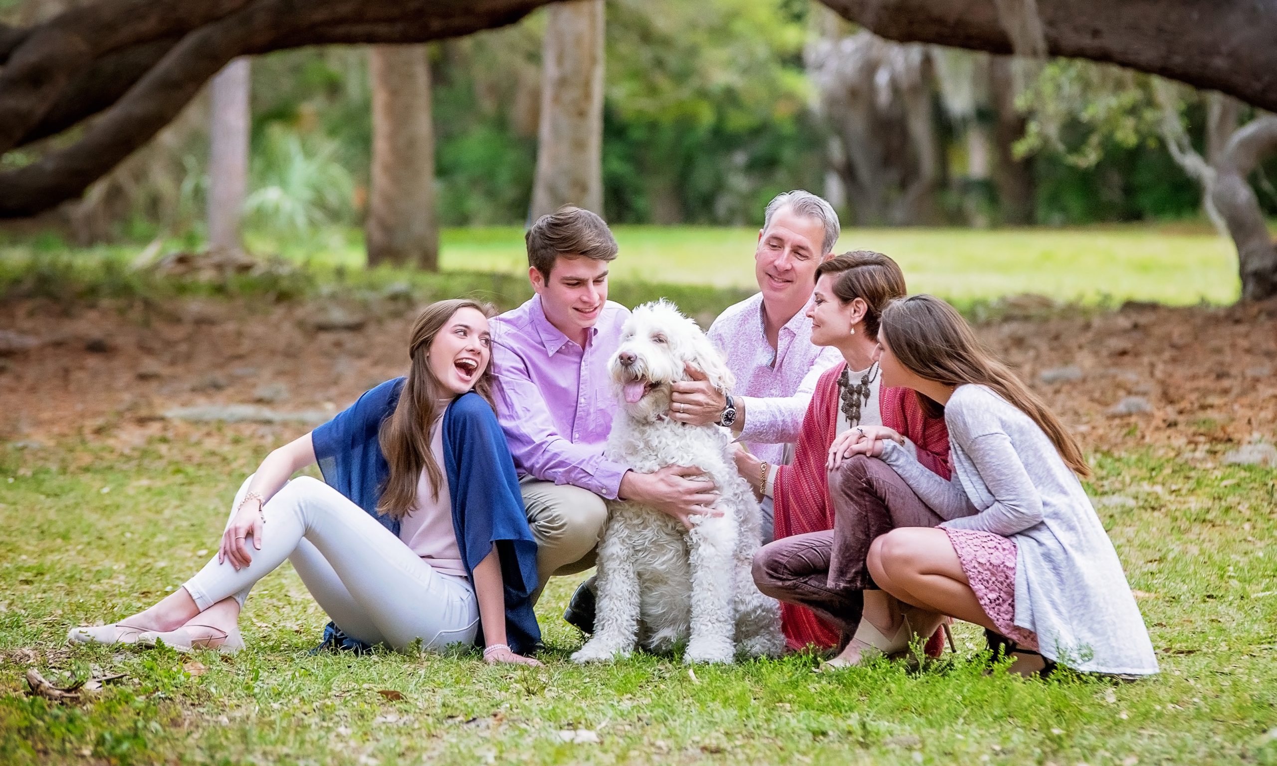Tampa family pictures with their dog