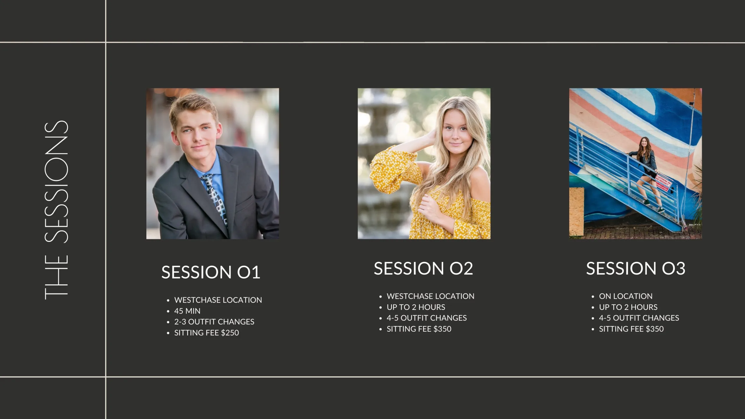 Tampa Senior Photography Pricing Sessions on location westchase